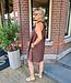 Azzurro Luchtige Halterdress Donkerbruin
