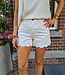 Denim Short Ruffle Rand Wit