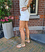 Denim Short Ruffle Rand Wit