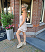 Strapless Playsuit Ruffle Crème
