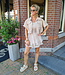 Korte Blouse met Gevlochten details Beige