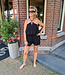 Halter Playsuit Ruffle Zwart
