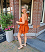 Halter Playsuit Ruffle Donkeroranje
