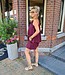 2-Delige Haltertop + short Bordeaux