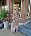 BoeBou Oversized Zijdelook Blouse Leo Bruintinten