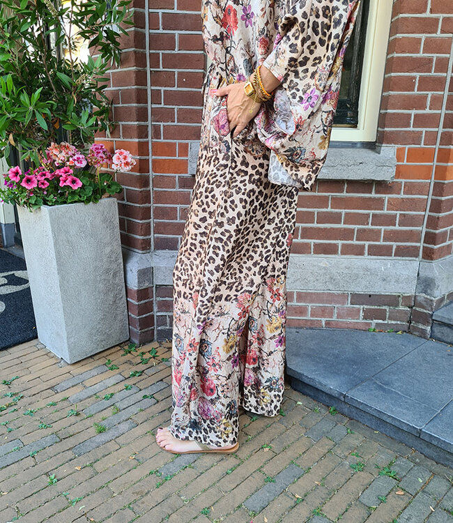 BoeBou Zijdelook Broek Leo Bruintinten