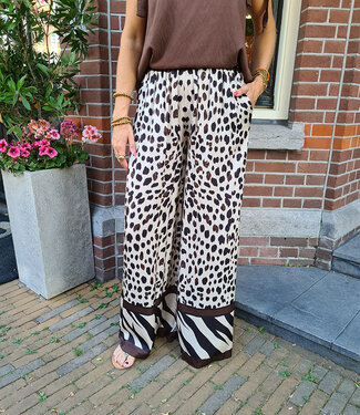 BoeBou Zijdelook Broek Dalm/Zebra