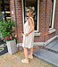 Azzurro Medium Dress met Strikjes Crème