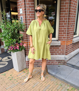 Luchtige Oversized Tuniek/Blouse/Jurk Groen