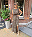 2-Delige Set Top + Rok Leopard
