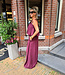 2-Delige Set Ballon Top + Wijde Broek Bordeaux