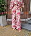Dunne Broek Flower Rood/Roze