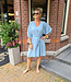 Dunne Denim Dress Pofmouw Vhals