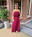 Azzurro 2-Delig Strapless Top + Rok Bordeaux