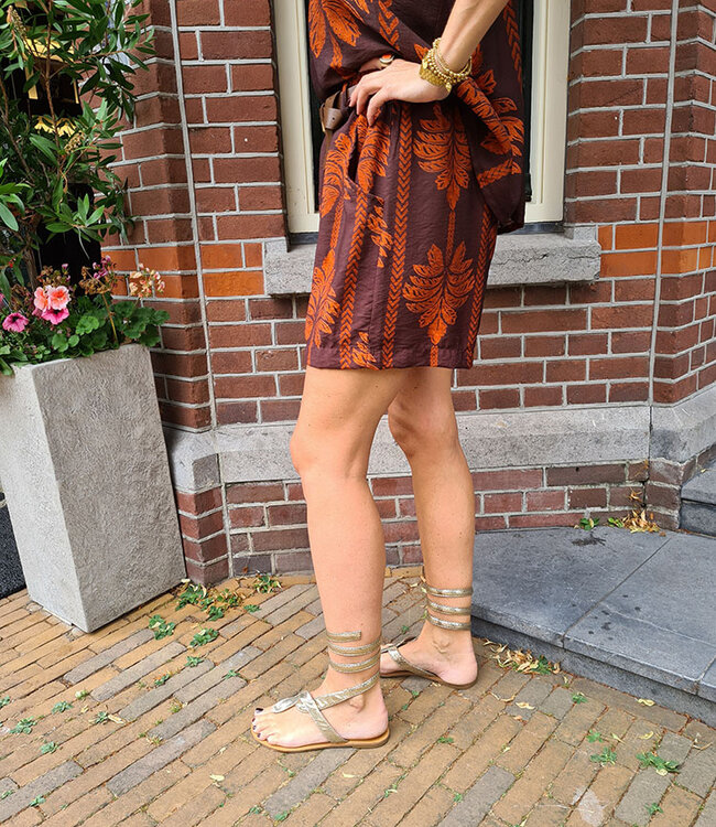 Palmtree Short Bruin/Donkeroranje