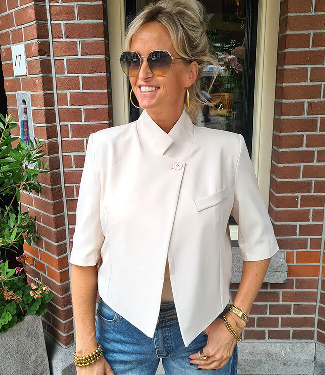 Short Blazer Crème