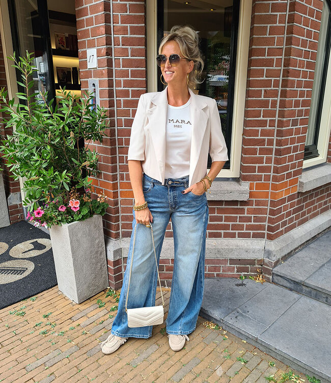 Short Blazer Crème