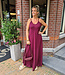 Azzurro Lange Spaghettiband Dress Bordeaux
