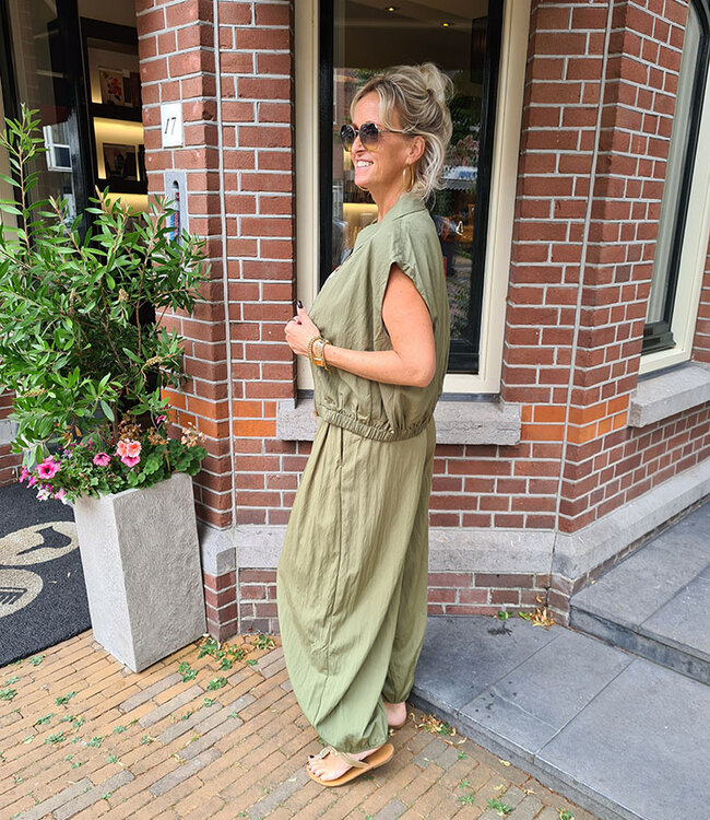 Ambika Freya Gilet Rits Groen