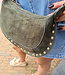 Suède Bag met Studs Monica Groen