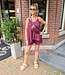 Crossbody met Studs Bordeaux
