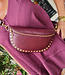 Crossbody met Studs Bordeaux