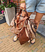 Big Shopper 2delig XXL Sequin Bruin/Koper