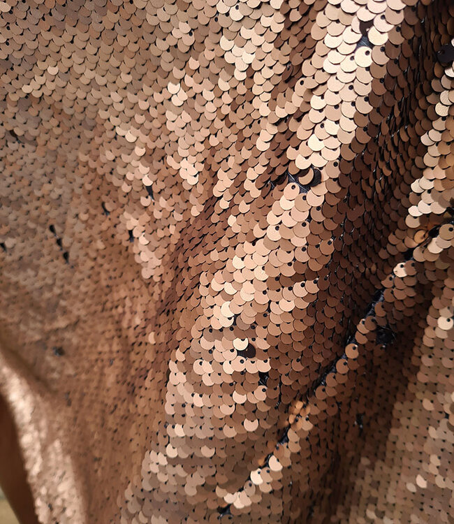Big Shopper 2delig XXL Sequin Bruin/Koper