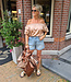 Big Shopper 2delig XXL Sequin Bruin/Koper