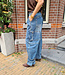 Laulia Barrel Jeans Mid Blue 6109