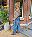 Offshoulder Streepjes Longsleeve Bruin/Wit
