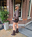 Geruite Wikkelblouse Bruintinten