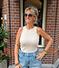 Halter Knit Top Crème