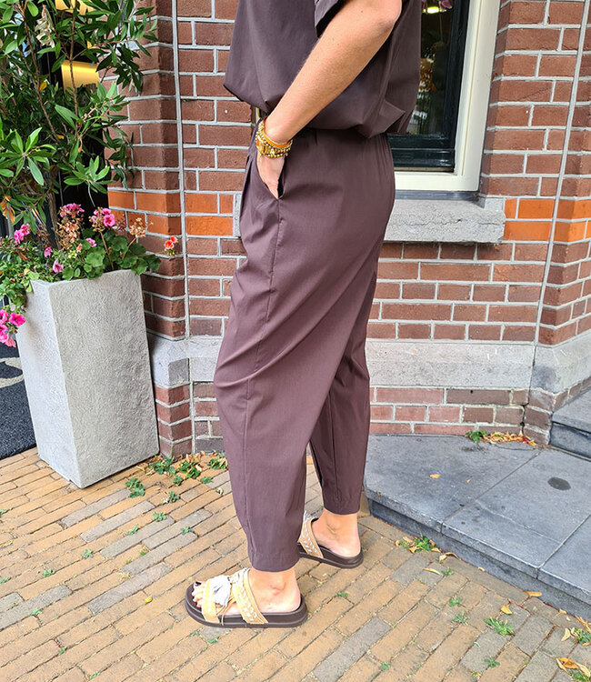 Tan Ballon Broek Donkerbruin