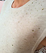 Mouwloze Knit Top met Strass Taupe