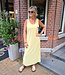 Azzurro Badstof Jurk Geel