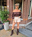 Blouse Short Offshoulder Donkerbruin
