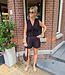 2-Delige Set Gesmokte Top + Short Zwart