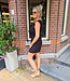 2-Delige Set Gesmokte Top + Short Zwart
