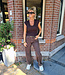Basic Knit Top Vhals Donkerbruin