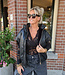 Reversibel Bodywamer Faux Fur/ Vegan Leder Zwart