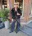 Reversibel Bodywamer Faux Fur/ Vegan Leder Zwart