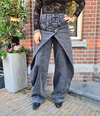 Queen Hearts Overslag Dark Grey 3960-2
