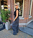 Knit Top met Schoudervullingen Zwart