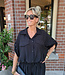 Summer Blouse met Elastiek Zwart