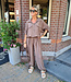 Summer Blouse met Elastiek Camel