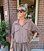Summer Blouse met Elastiek Camel