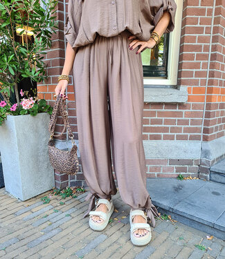 Summer Ballonbroek Camel met Strikjes