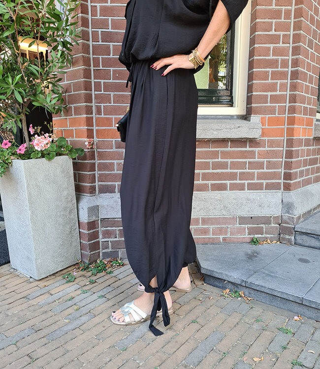 Summer Ballonbroek Zwart met Strikjes