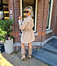 Stoere Dress Suedelook Zachte Stof Beige